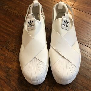 Adidas women’s superstar slip on sneakers